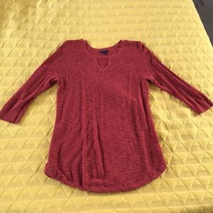 Brick color Torrid 3/4 sleeve sweater